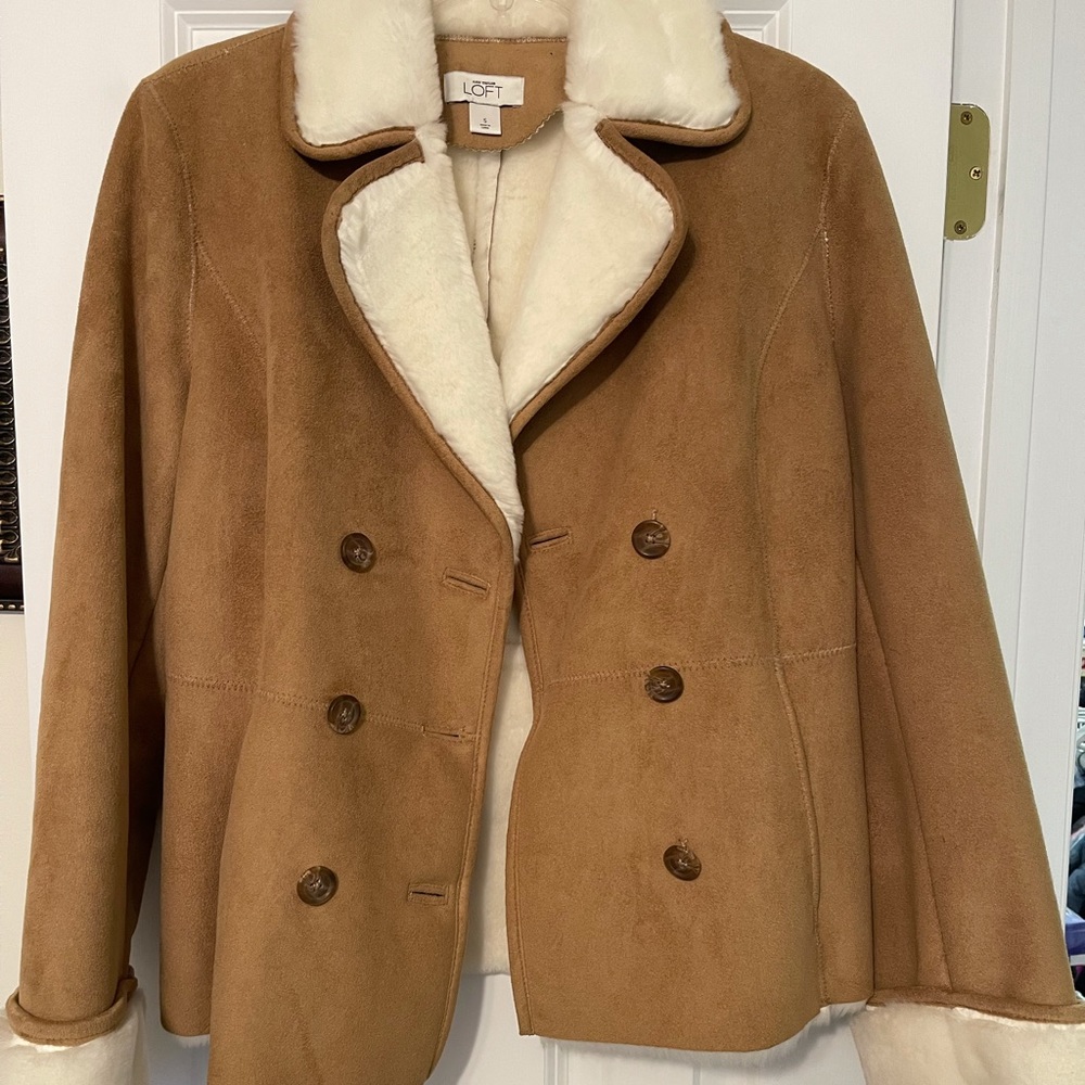Ann Taylor Loft soft suede Jacket